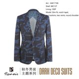 OEM Slim Fit Notch Lapel Round Shoulder Men's Blazer