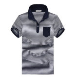 Short Sleeve Wholesale Striped Polo Shirts