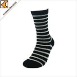 Apparel Custom Stripe Crew Knitted Cotton Business Men Socks (165034SK)