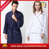 New Design Plain Flannel Fleece Men Bathrobe