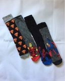 Super Men Cartoon Patten Popular for Kids Cotton Sock