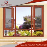 Wood Looking Aluminum Alloy Heat Insulation Casement Window with Mosquito Net