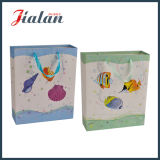 Ivory Paper with Hot Stamping & Ribbon Rope Gift Paper Bag