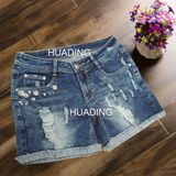 Summer Hot Sexy Hot Fashion Worn Women's Shorts Denim Jeans (HDLJ0021)