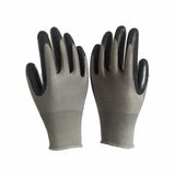 13 Gauge Polyester Knitted Construction Industry Working Gloves Nitrile Coated Waterproof Safety Glove