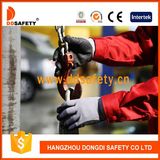 Ddsafety 2017 Grey Nylon Coated Nitrile Mini Dots Safety Gloves