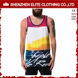 Drop Armhole Funny Printed Sleeveless Tank Top Men (ELTMBJ-573)