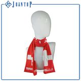 Custom Logo Printing Cheap Polyester Football Fan Scarf, Sports Team Scarf