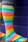 Colorful Stripes Dress for Kids Design Five Toe Sock