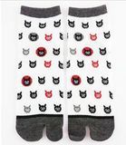 Tabi Sock Cate Cartoon Style 2-Toe Sock