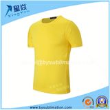 Quick-Dry Yellow T-Shirt with Round Neck