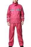 Adult Multi-Functional Double Thick Raincoat with Reflective Strips