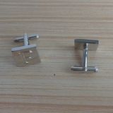 Metal Matt Silver Letter Cufflinks Hot Sale