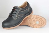 PVC Injection Sole Lather Upper Work Safety Shoes