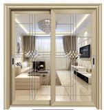 2 or 3 Tracks Aluminum Exterior Sliding Door with Mosquito Net