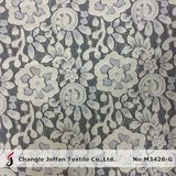 Tricot Cotton Flower Lace Fabric for Dresses (M3426-G)