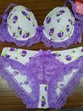Floral Print Bra and Panty Set (CS05585)