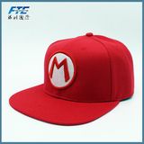 Custom 3D Baseball Cap Embroidery Snapback Cap with Plastic Closure