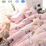 Girl Trendy Design Super Warm Coral Fleece Bedsheet Set