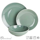 18PCS Glazing Stoneware Dinner Set Hot Selling Manufacture