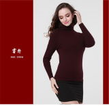 Girl's Yak Wool/Cashmere Round Neck Strentch Sweater/Garment/Clothes/Knitwear/Farbic/Textile