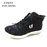 Factory Price Black Flyknit Mens Sport Shoes Running Sports High Class Design