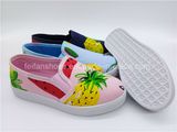 New Children Fruits Shoes Slip-on Canvas Shoes Injection Shoes (ZL1017-1)