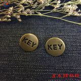 Custom Logo Anti Brass Color Denim Button for Jeans