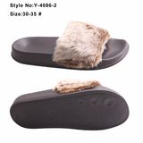 Funky Rainbow Slipper, EVA Winter Fuzzy Slipper for Women