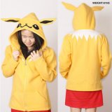 Fleece Pokemon Jolteon M L XL XXL Hoodie Jacket Coat Sweater