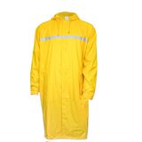 Safety Nylon Plastic Raincoat with Front Pocket