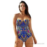2017 New Ladies One-Piece Patterned Bikini MB6026