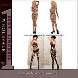 Transparent Zebra Print Lace Sock Bodystocking Ladies Body Stocking (79590)