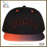 Custom 3D Embroidery Logo Snapback Caps with Digital Printing Brim Wholesale