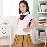 OEM High Quality Girl Shirt School Uniforms Customized Skirt