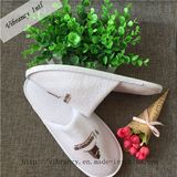 Custom Hotel Slippers with Embroidery Hotel Amenity Airline Supplies Type Hotel Slipper