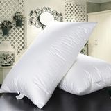 Supportive Comfort White Duck Down and Feather Pillow