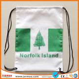 Wholesale White Advertising Cool Drawstring Bags