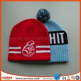 Popular Knitted Acrylic Jacquard Football Cap