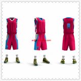 Wholesale Custom Dry Fit Mesh Reversible Basketball Uniform