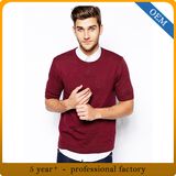 Wholesale O Neck Men's Plain Red T Shirt
