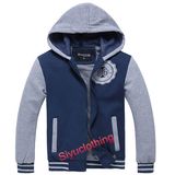 Mens 100%Cotton Hoody Fashion Casual Jacket Sweater (J-1627)