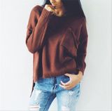 Fashion Ladies USA Style Viscose Pullover Sweater Wholesale, OEM