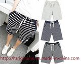 Men's Knitted Walkshorts with Black/White Stripe (RTP14084)
