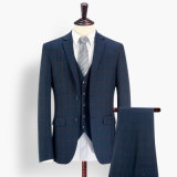 Wholesale Stripe Check Woolen Wedding Man Suit
