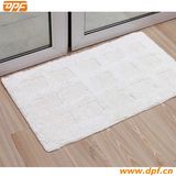 100% Cotton White Jacquard Hotel Bath Rug