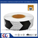 PVC Black and White Road Safety Arrow Reflective Tape (C3500-AW)