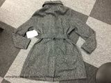 Black Newstyle Turndown-Collar Long-Sleeve Ladies Coat
