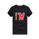 Men Fashion Summer Cotton Printing Round Neck T-Shirt