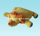 Plush Folded Lion Character Cushion with Soft Material
